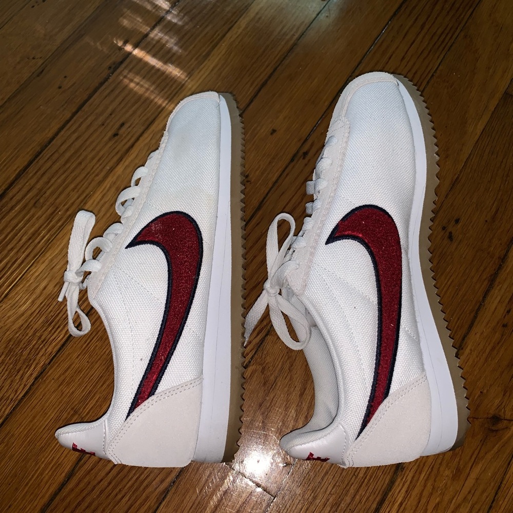 White Nike Cortez Sneakers